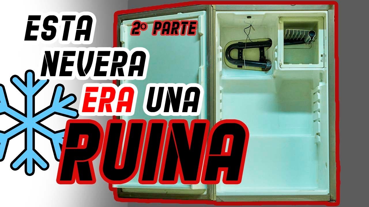 ❄️🧰2/6 Mantenimiento y reparación nevera TRIVALENTE 🐧#2 Como limpiar y  quitar MANCHAS + óxido frigo