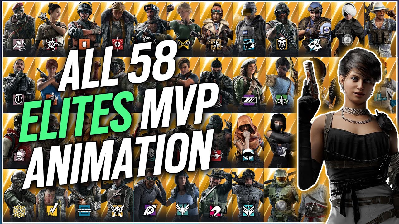 ALL 58 ELITE SKINS MVP ANIMATIONS + Alibi Elite