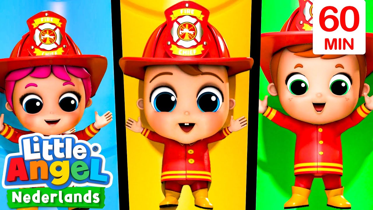Jantje wil brandweerman worden | Kinderliedjes met Baby John | Little Angel Nederlands