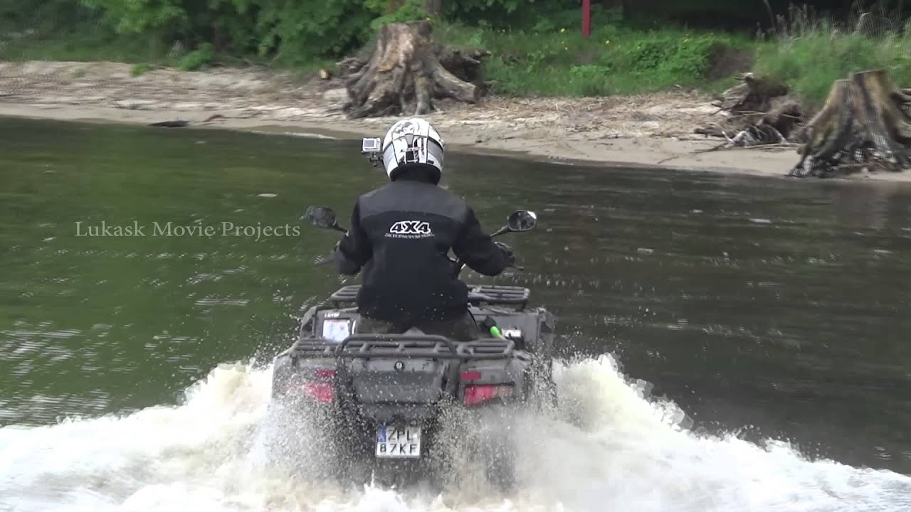 CF MOTO 500 X5 water crossing ATV SWEDEN