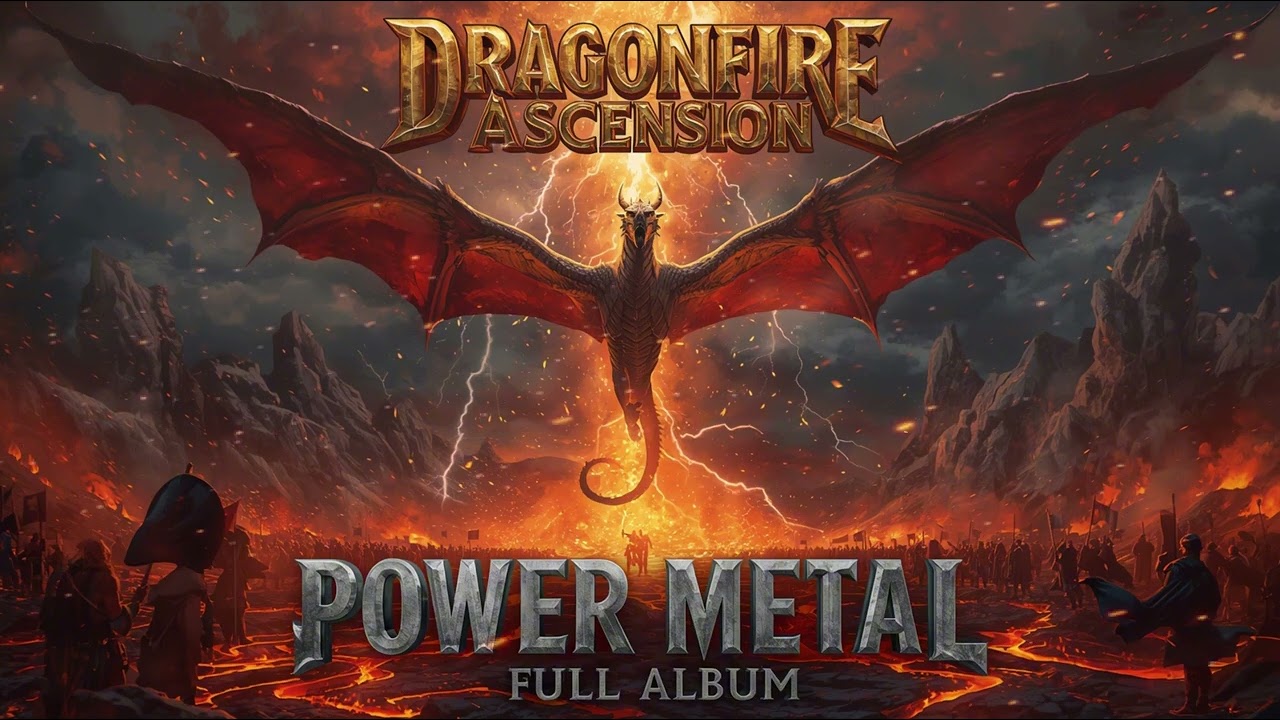 DRAGONFIRE ASCENSION -Epic Power Metal Full Album  Dragons, Fire & Legendary Battle Anthems