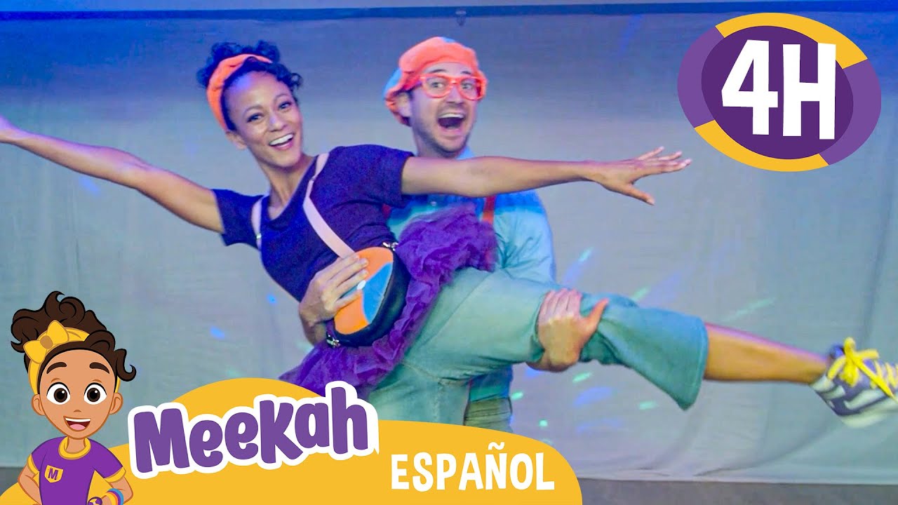 🕝4️⃣h ▸¿CÓMO SE BAILA BALLET? 💜¡Hola Meekah!💜  Blippi | Videos educativos | 4 horas