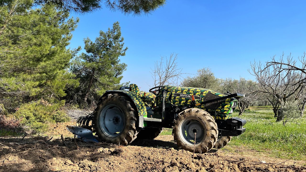 DEUTZ FAHR 55 F KEYLİNE-ZEYTİN BAHÇESİ PULLUK SÜRÜMÜ
