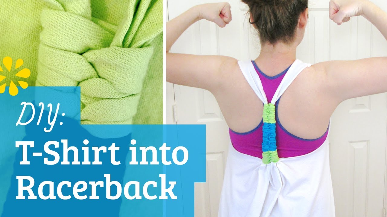 DIY T-Shirt into Racerback Tank Top | Sea Lemon