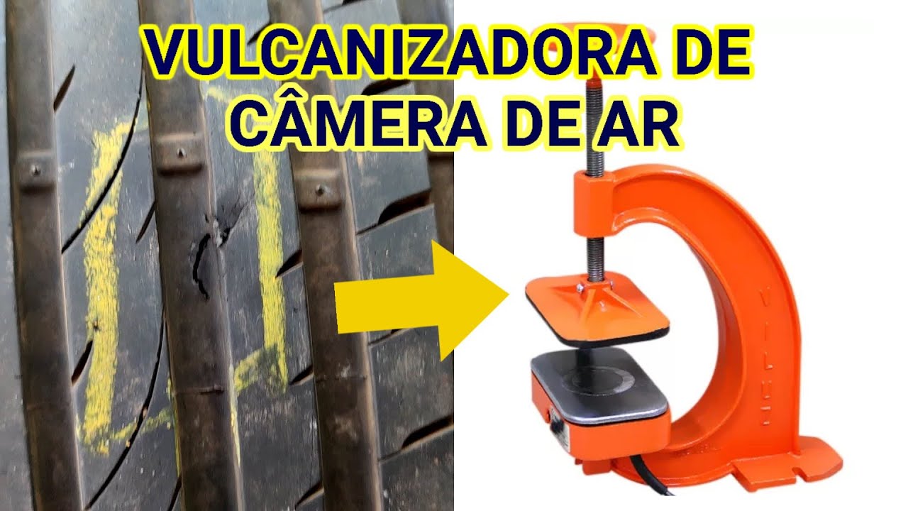 VULCANIZANDO COM VULCANIZADORA DE CAMERA DE AR. DEU CERTO?!