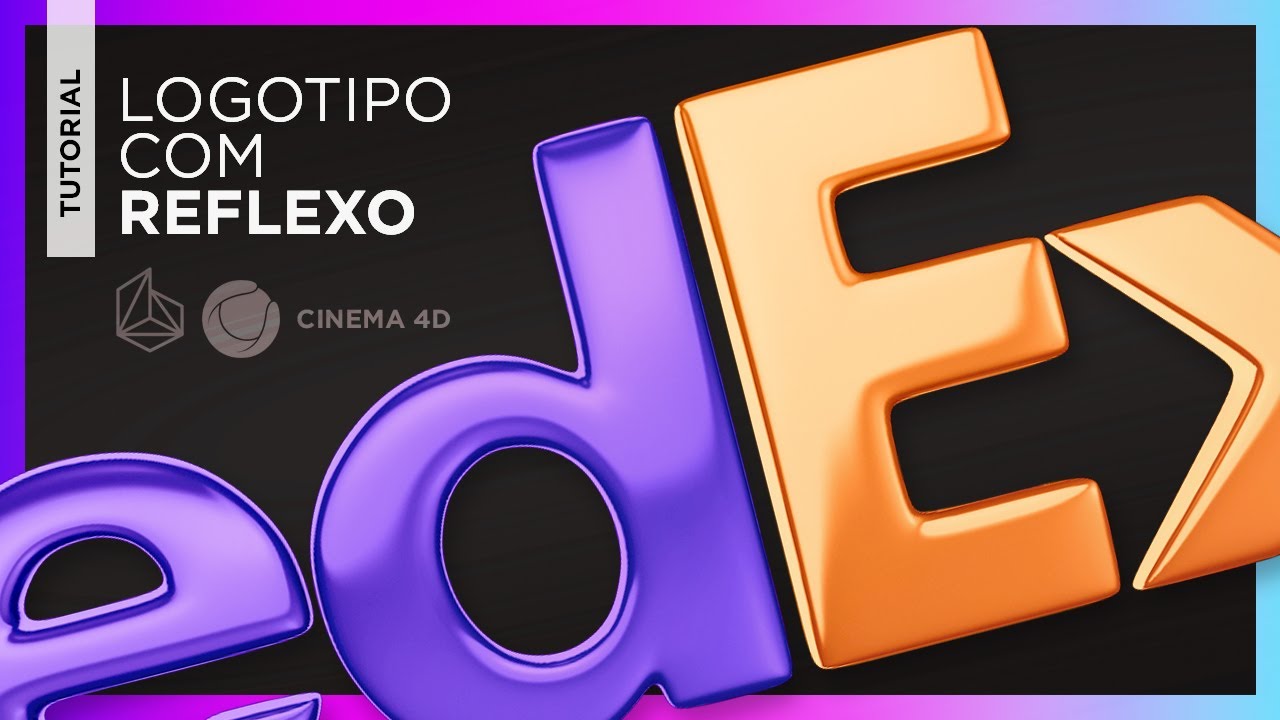CINEMA 4D TUTORIAL LOGOTIPO COM REFLEXO