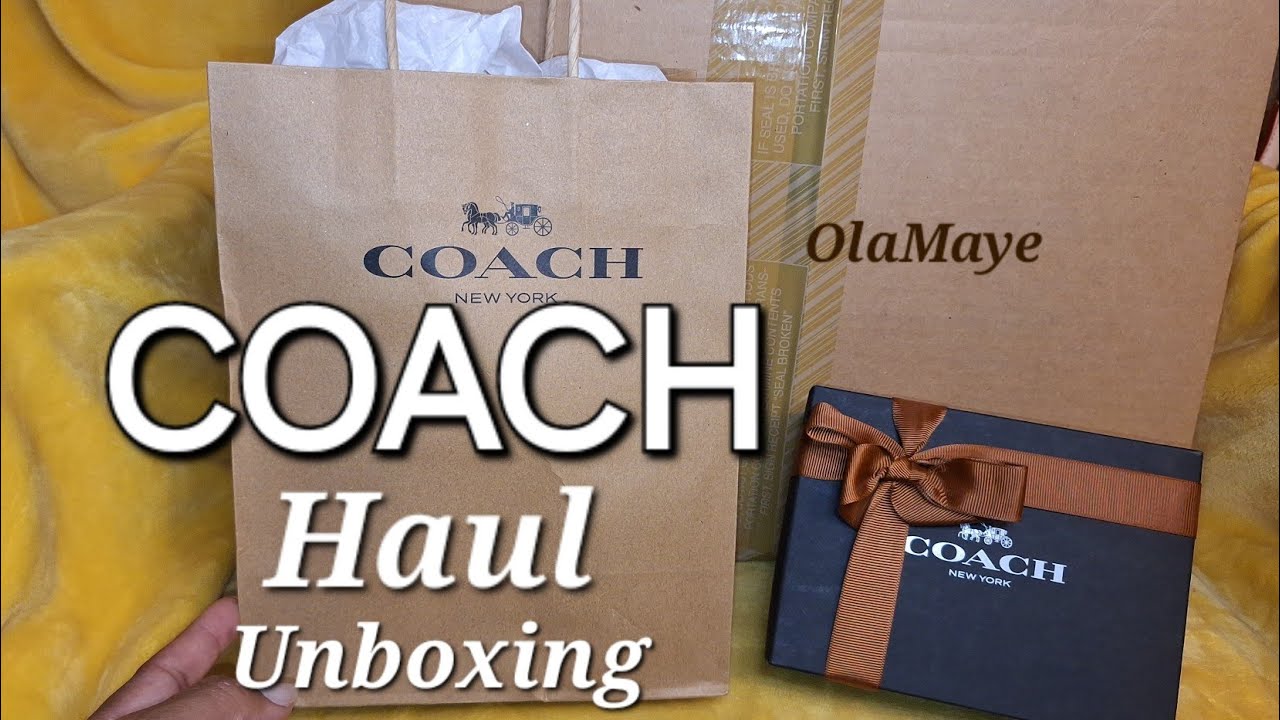 Распаковка Coach Haul | Большая сумка Coach Rowan Maple #coach #coachbag #мода #сумки #кошелек #с...