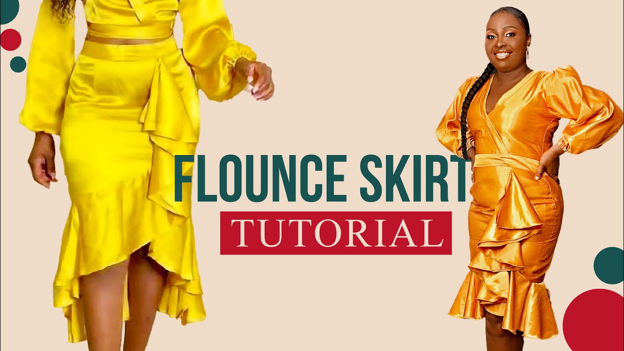 Stylish Pencil Flounce Skirt Tutorial