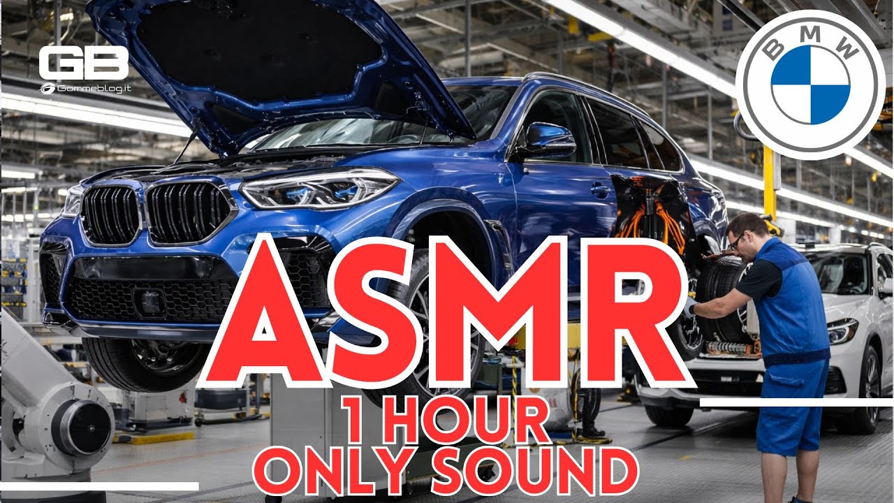 4 HOURS of Industrial ASMR: Ultimate BMW Factory White Noise (No Music)