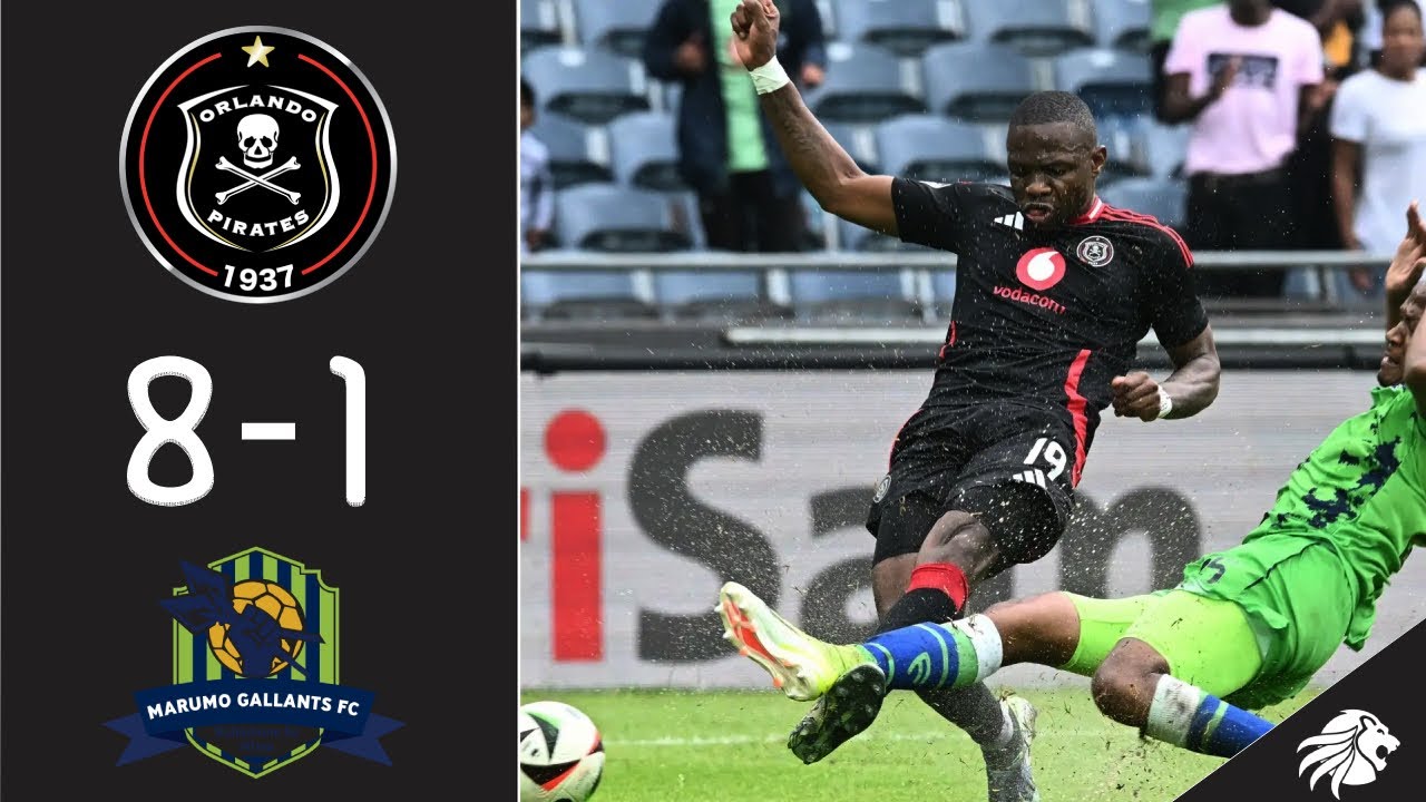 HIGHLIGHTS | Orlando Pirates 8-1 Marumo Gallants |  Betway Premiership 2024/25