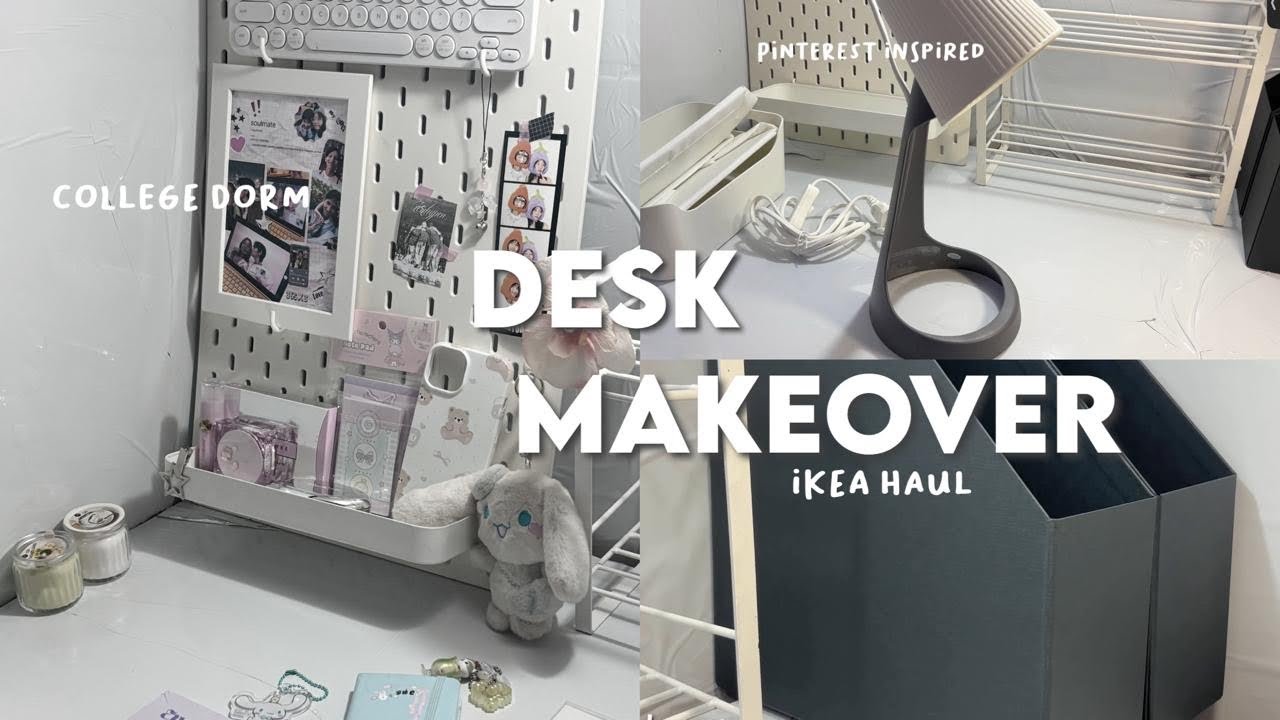 DESK MAKEOVER 🗄️ IKEA FINDS & HAUL 