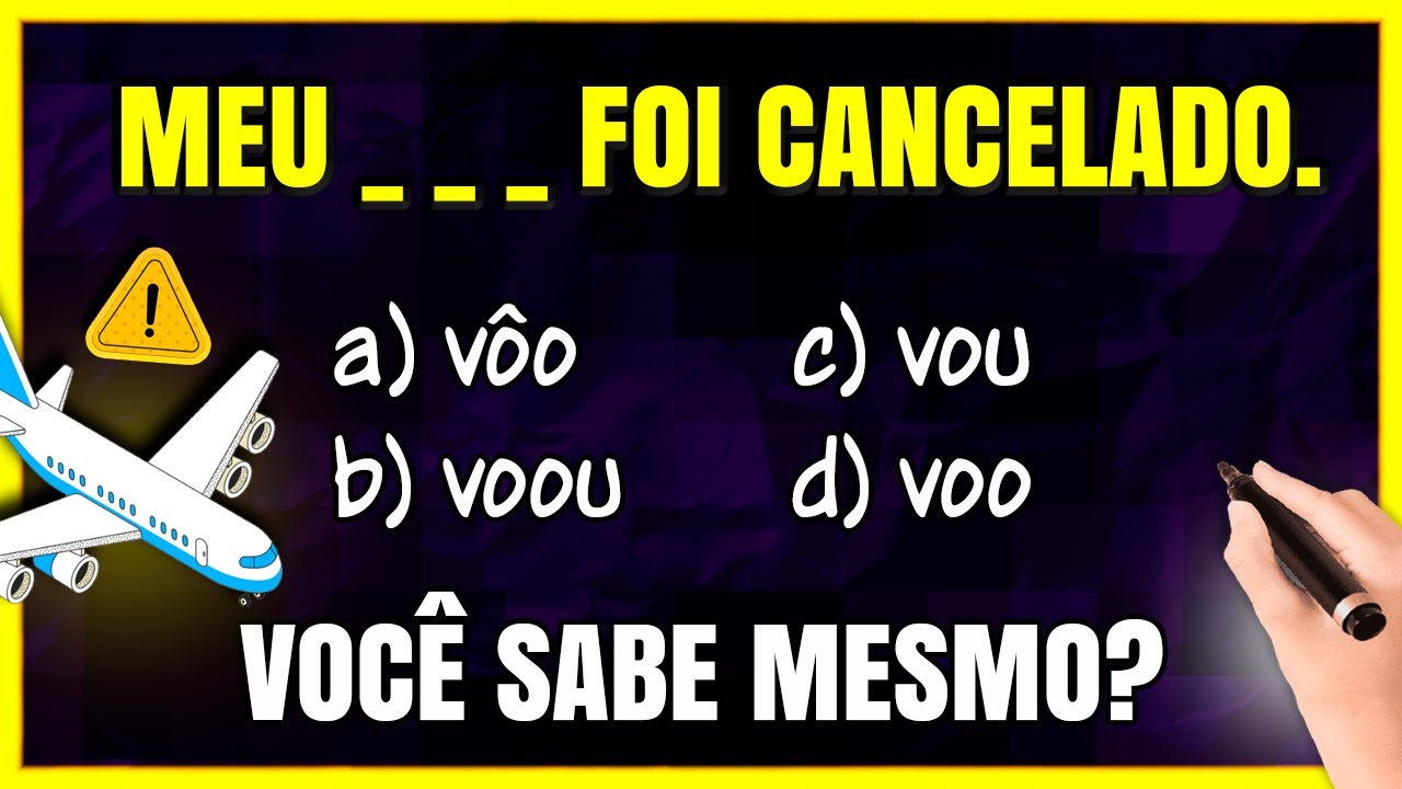 TESTE SEU PORTUGUÊS! Você ACERTA Todas as Questões? DESAFIO!