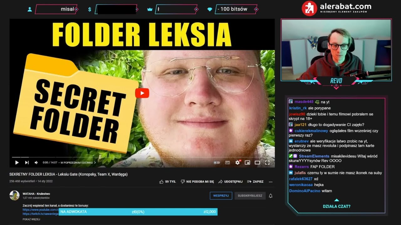 Revo komentuje - SEKRETNY FOLDER LEKSIA - Leksiu Gate (Konopsky, Team X, Wardęga)
