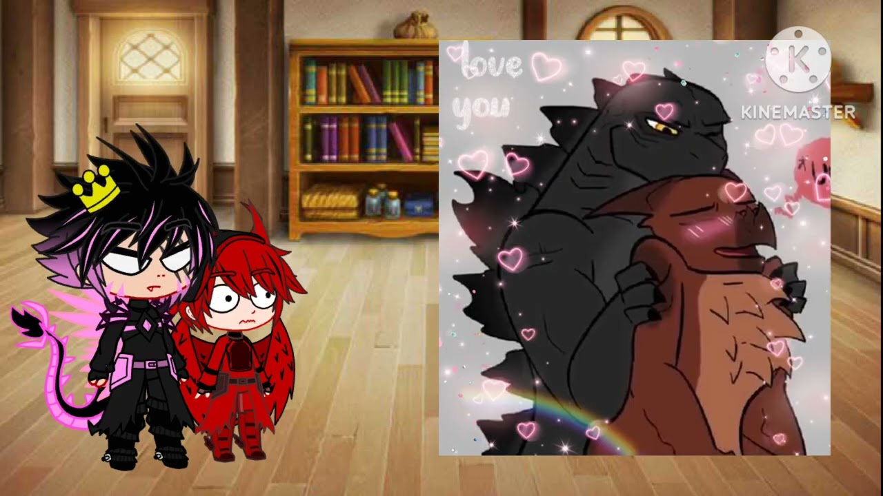 Godzilla e outros kaijus reagindo Shipp dele com Godzilla 