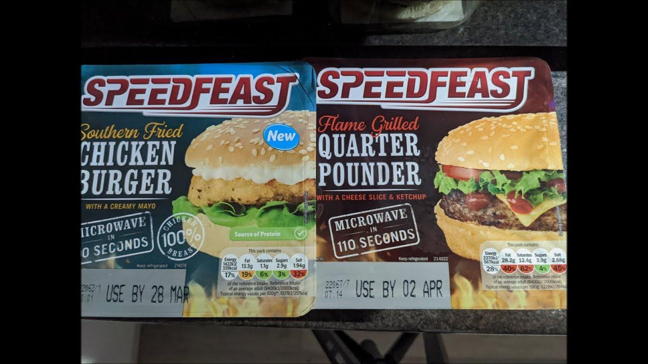 Lidl BURGERS review | Microwave Lidl Version Of Rustlers | SpeedFeast