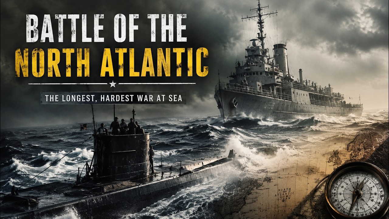 Fall Asleep To | The Entire History of the North Atlantic Battle of 1940 | WW2 Sleep Documentary