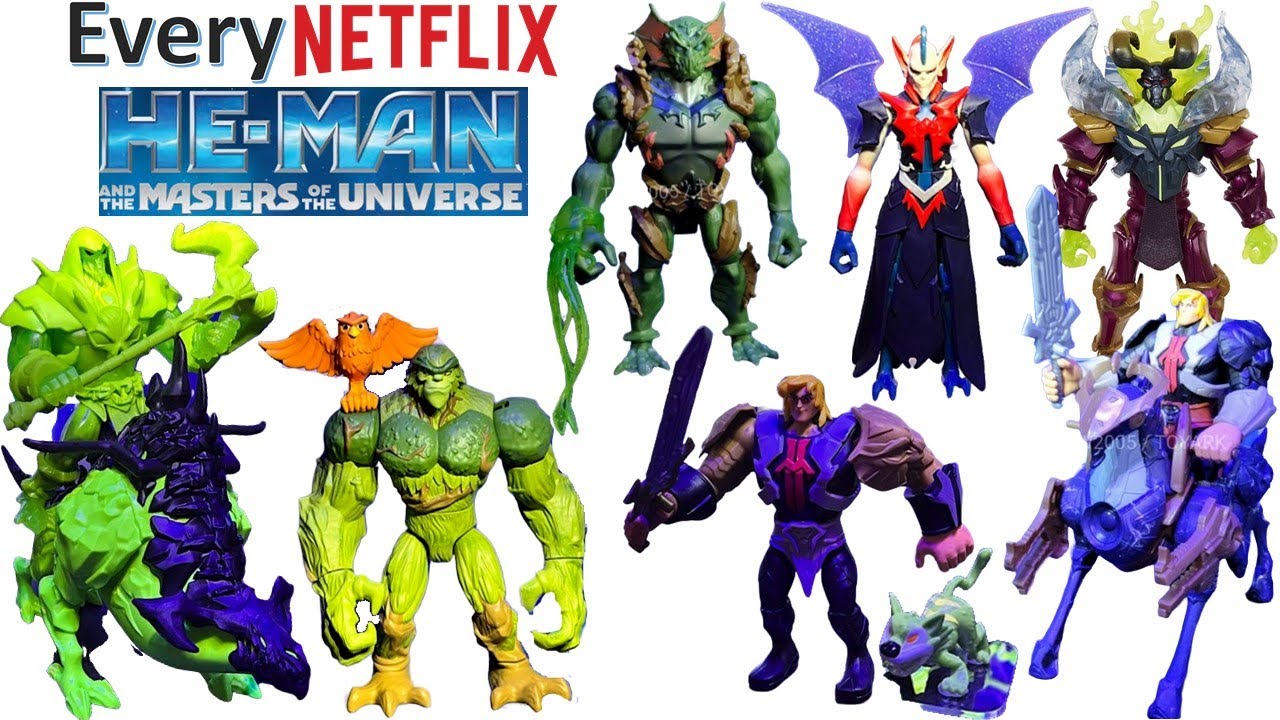 *see newer video* Netflix Animated He-man and the Masters of the Universe Action Figures