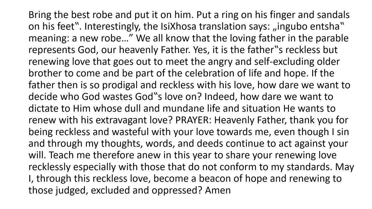NEW YEAR'S MEDITATION DAY FIVE