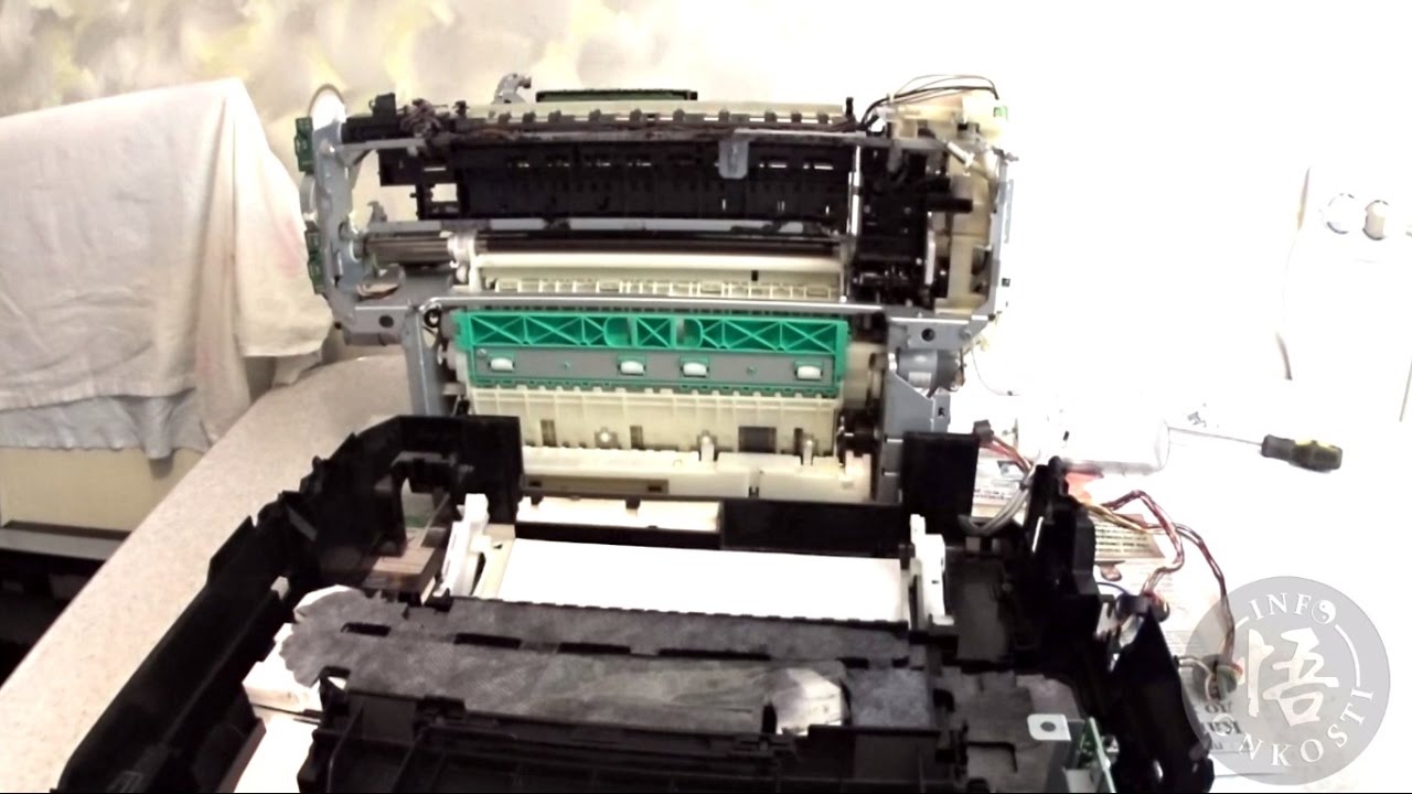 Как отделить механизм принтера Canon Pixma от корпуса