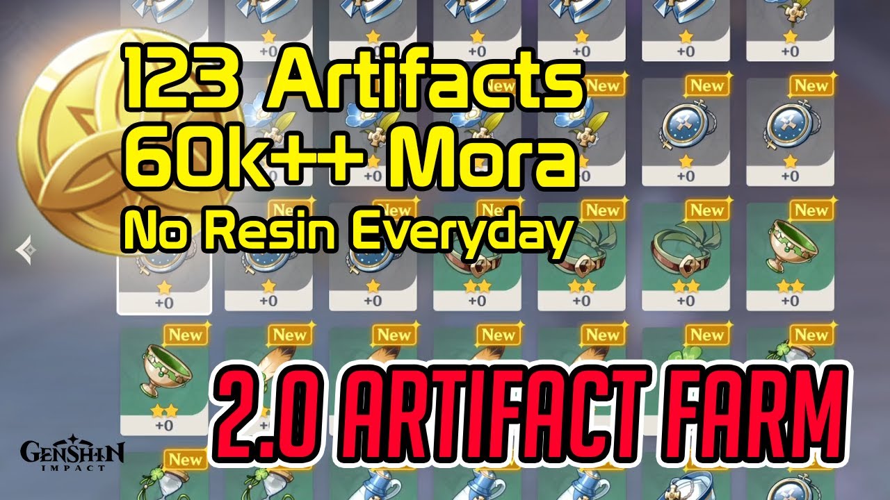 Artifact Farm Daily No Resin Complete Route | Genshin Impact