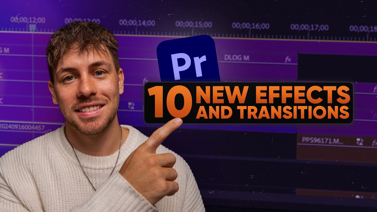 10 НОВЫХ ЭФФЕКТОВ и ПЕРЕХОДОВ в Adobe PREMIERE — Учебное пособие