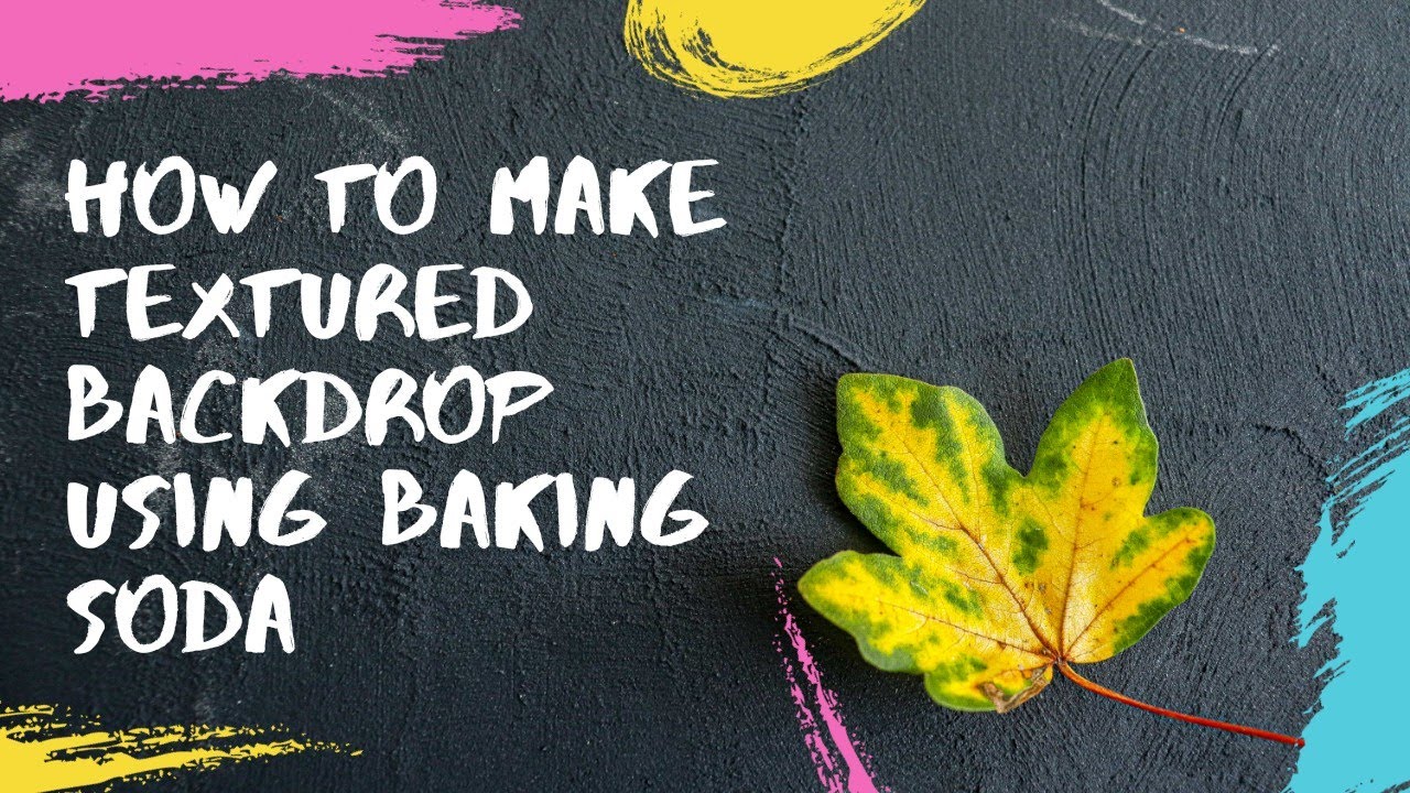 Textured Backdrop using Baking Soda| Photography props | DIY backdrop