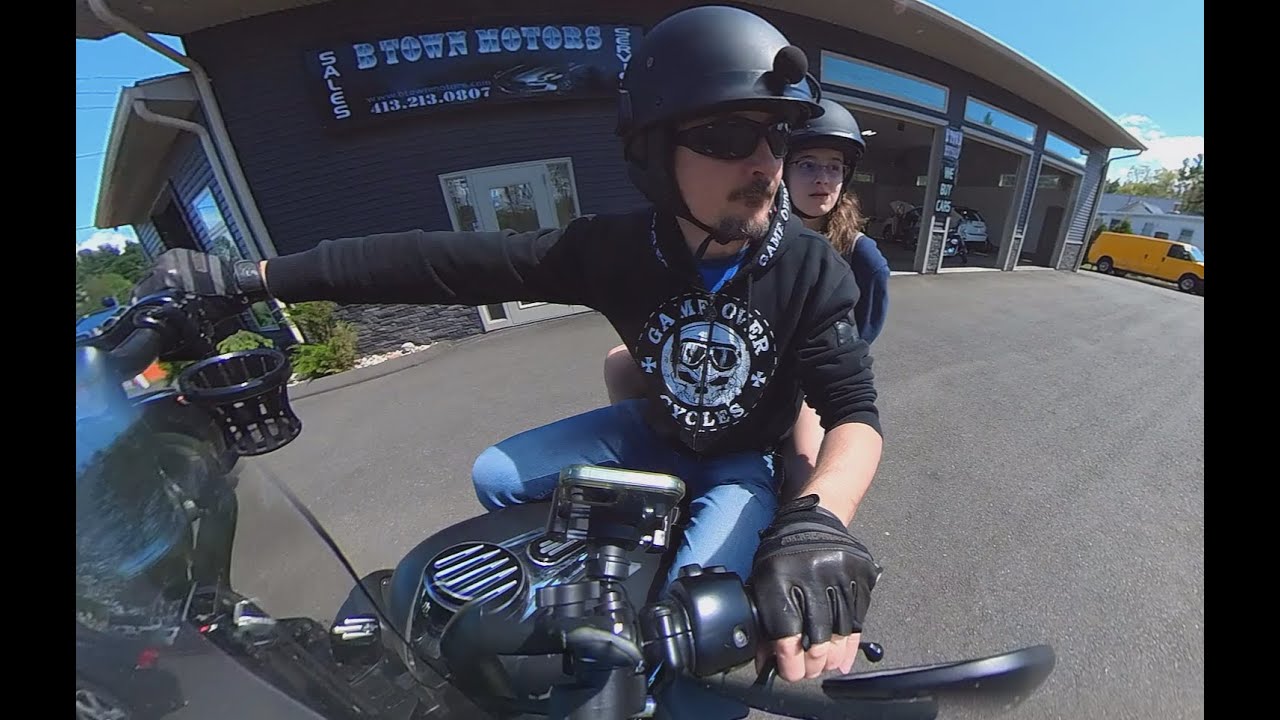 S1E1 - Picking up Alex from School by Motorcycle