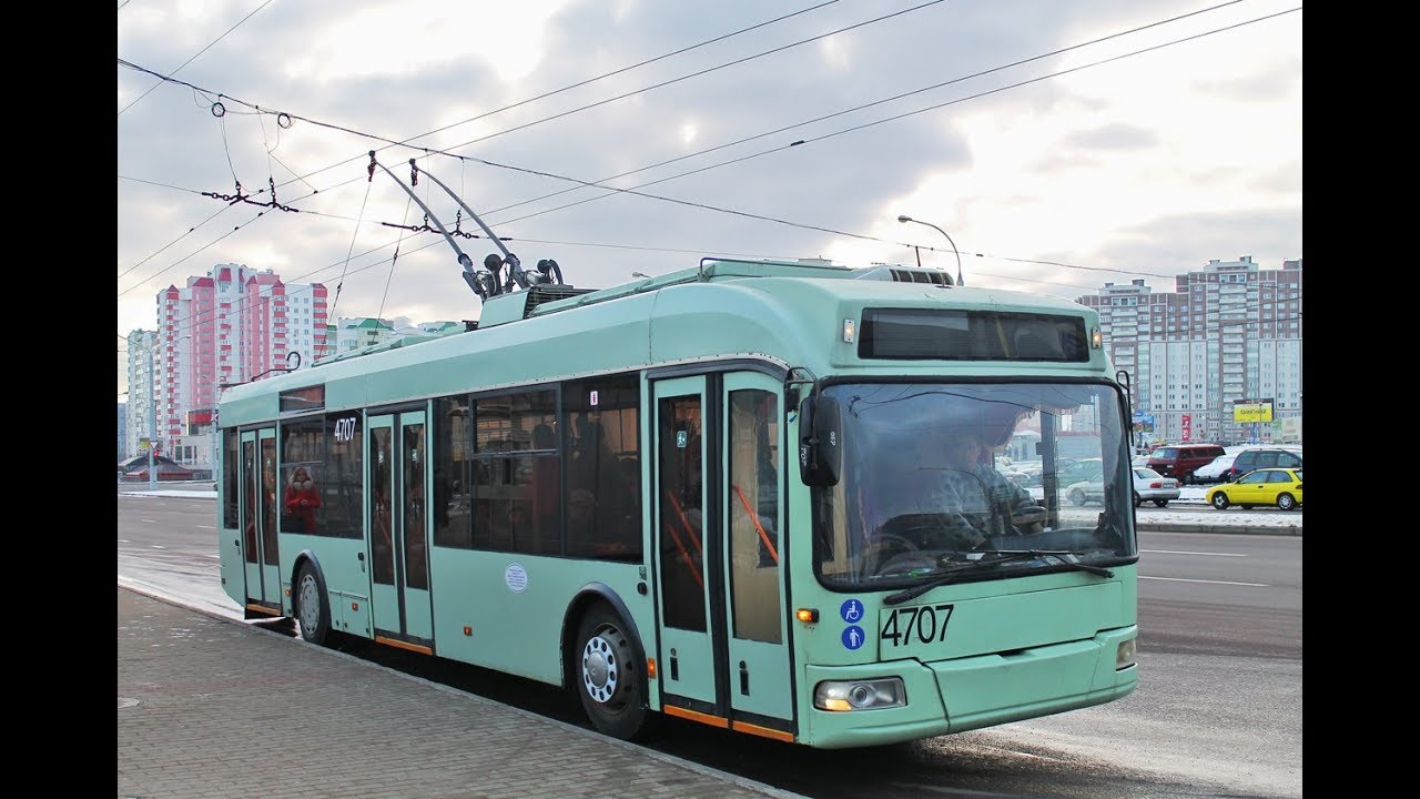 Троллейбус Минска БКМ-321, борт.№ 4707, марш.38 (12.04.2019)