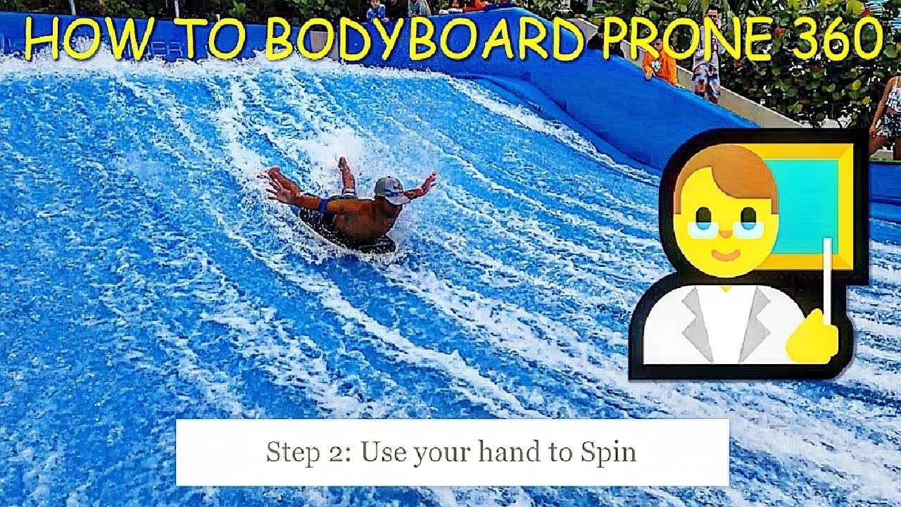 Flowrider Tricks - Beginner Level: Assisted Prone 360