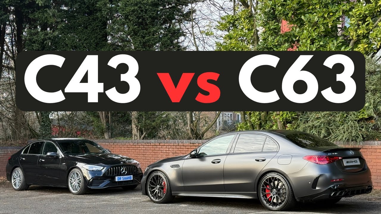 NEW 2024-2025 Mercedes-AMG C63 vs C43 Comparisons and Differences!