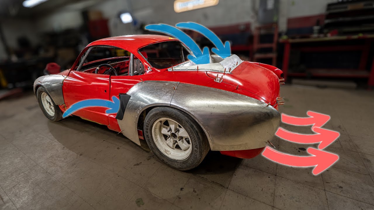 Rear Mounted Radiator on Drift Car Gets Custom 3D Printed Side Scoops!