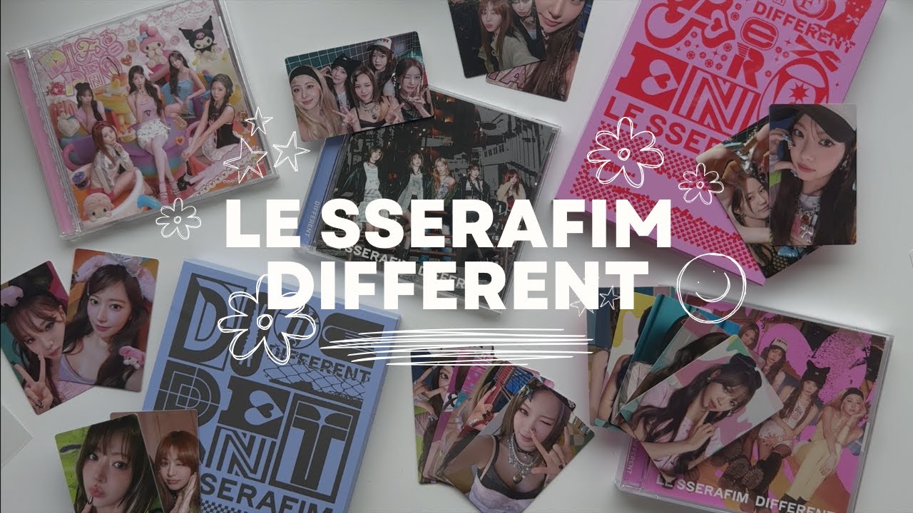 LE SSERAFIM DIFFERENT JAPAN 4th SINGLE ALBUM UNBOXING