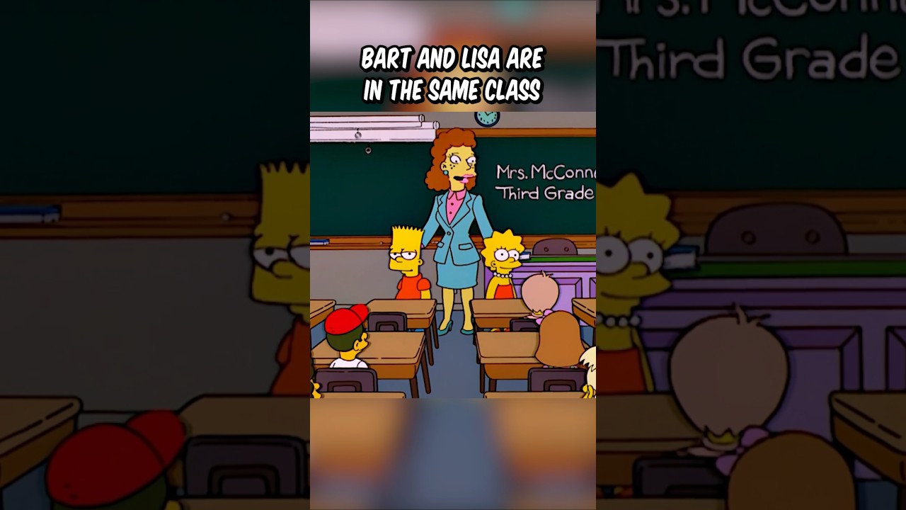 Bart and Lisa are in the same class