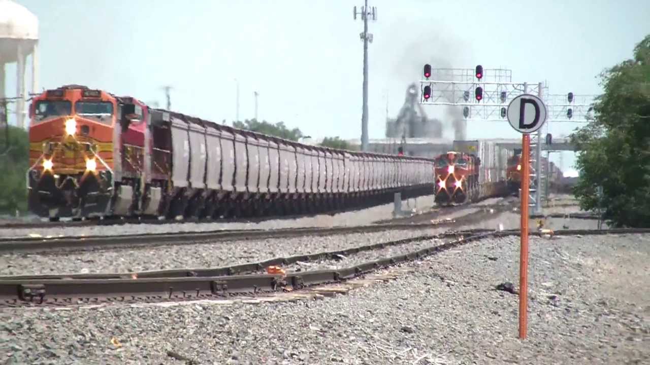 BNSF Trains in Amarillo, Texas - June 2012