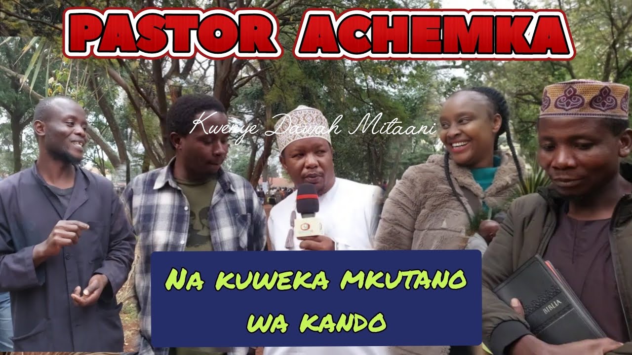 PASTOR AWEKA MKUTANO WA KANDO ILI WATU WASISIKILIZE DAWAH YA WAUSLAMU.
