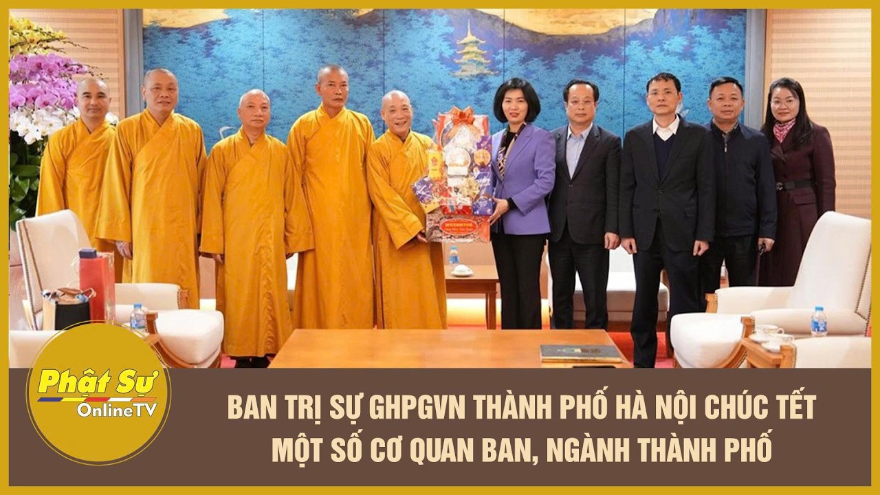 BTS GHPGVN TP. Hà Nội chúc Tết một số cơ quan ban, ngành thành phố trước thềm Xuân Bính Ngọ