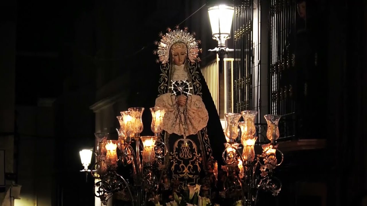 Lunes Santo Yecla. Procesión Penitencial del Rosario.