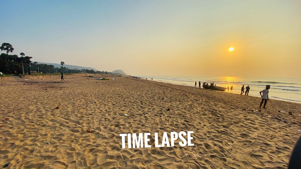 Sunday beach vibes | yarada beach | Timelapse || NG Teevi