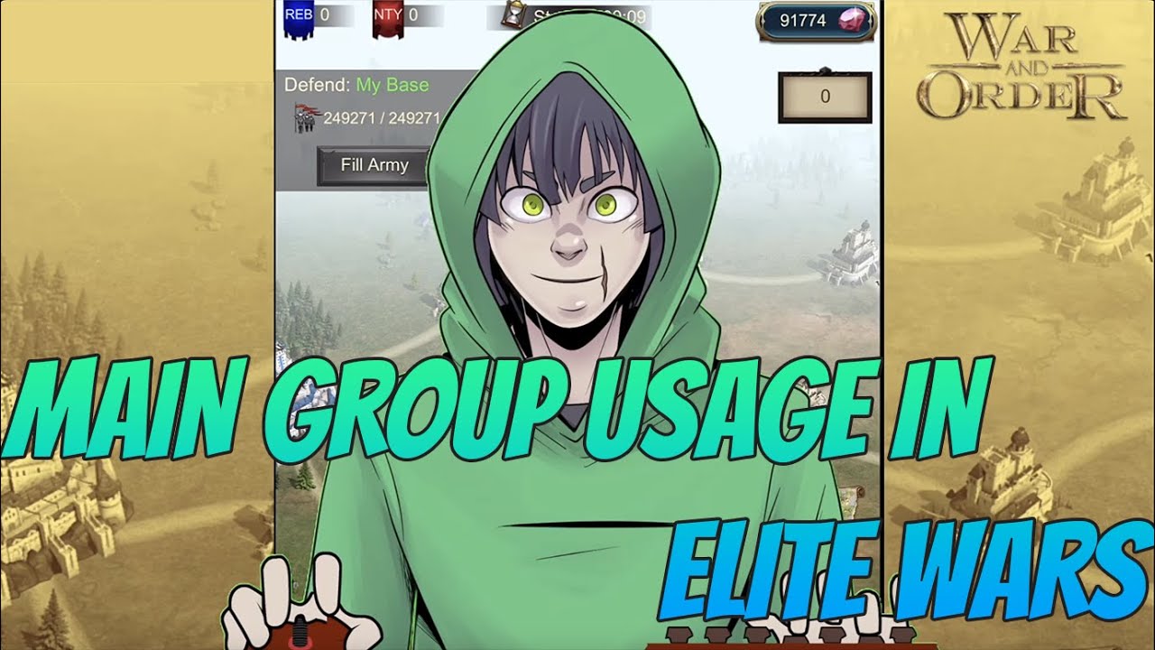 War and Order - Effective use of your main group(s) in Elite Wars