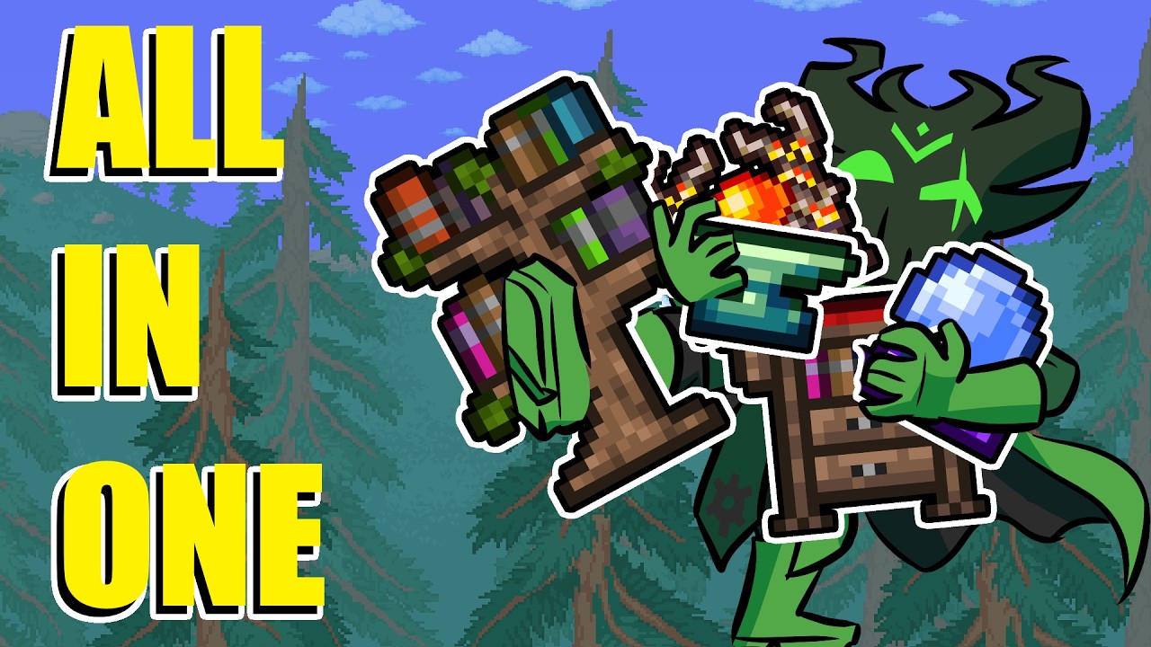 How to build an All-In-One Crafting Area! | Terraria 1.4.5