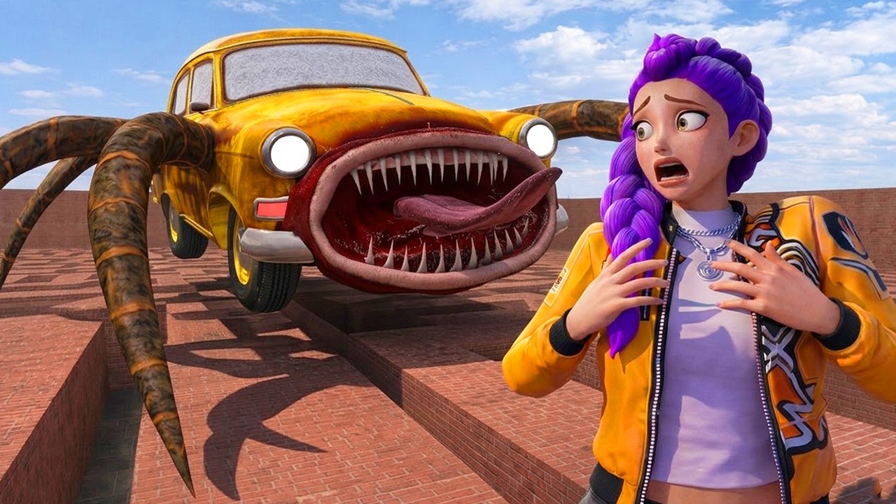 CAR EATER Chases RUMI in Garry's Mod