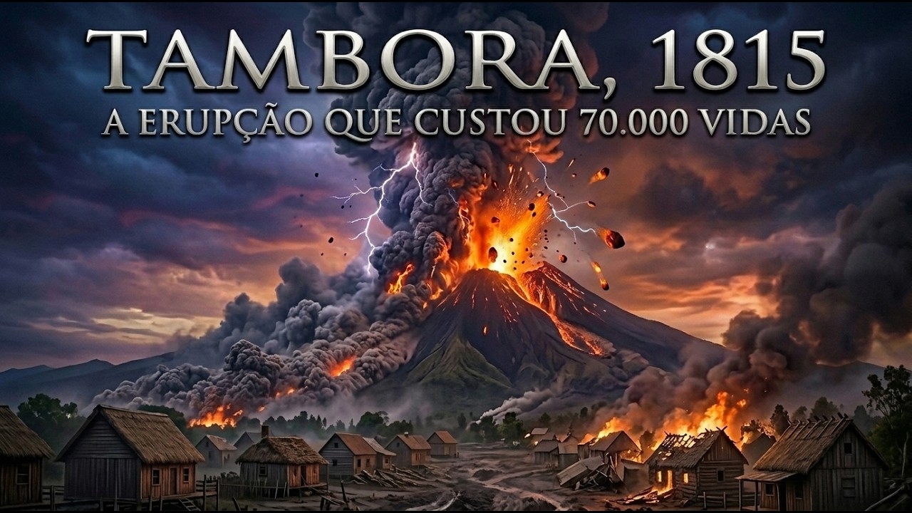 Assim foi a Erup&ccedil;&atilde;o que Matou 70.000 Pessoas - Tambora 1815