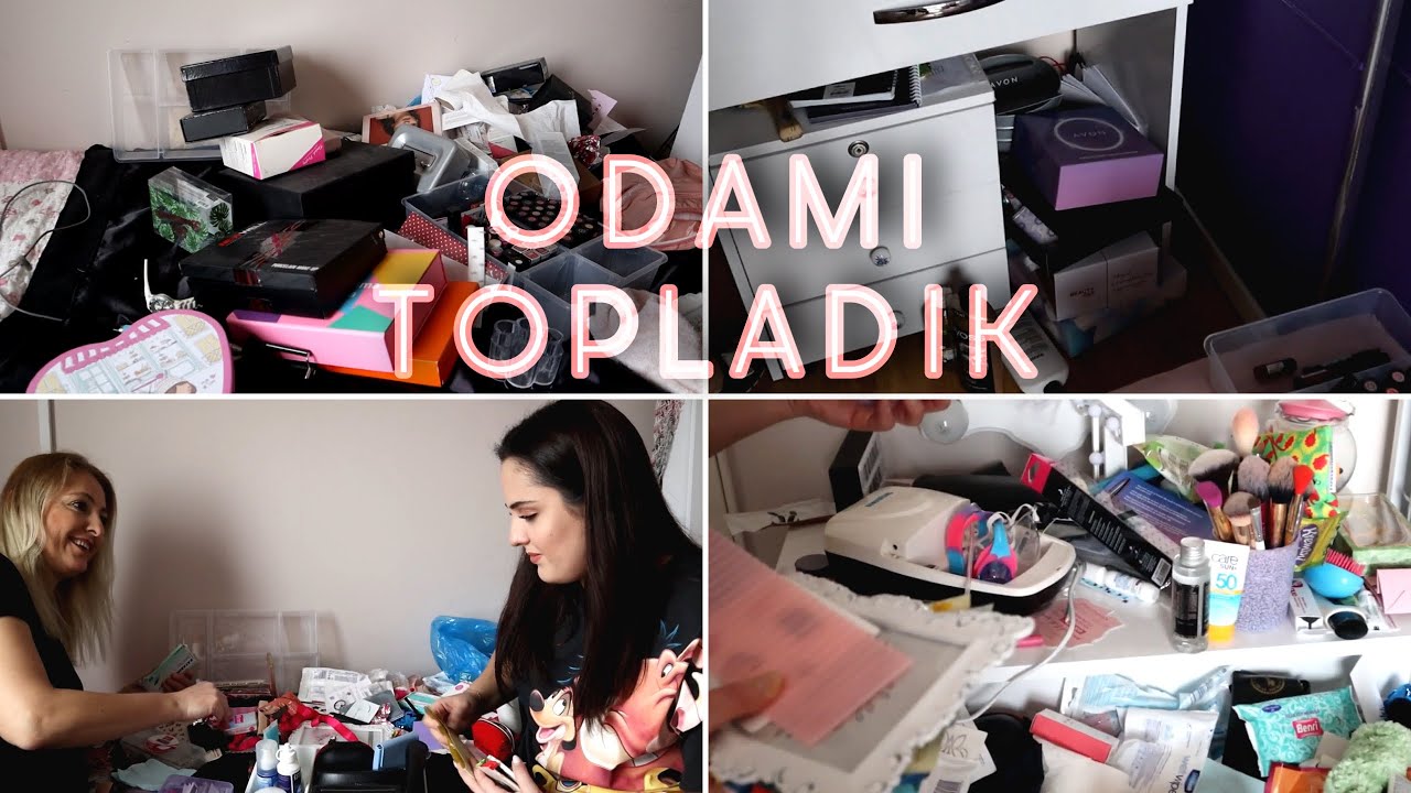 ANNEMLE AŞIRI DAĞINIK ODAMI TEMİZLEDİK