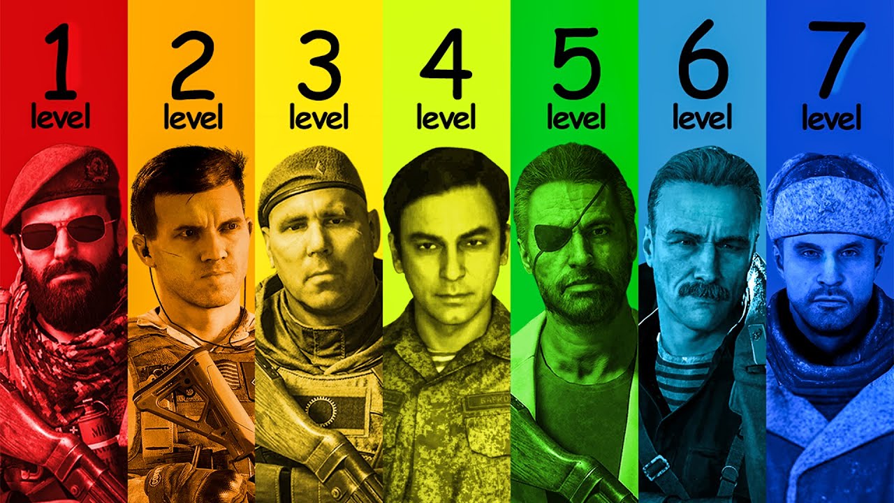 7 уровней злодеев Call of Duty