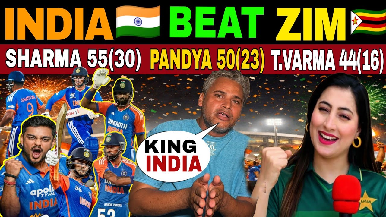 INDIA 🇮🇳 256/4 BEAT ZIM 🇿🇼🔥| HIGHEST EVER SCORE IN T20 WC 2026 | PAK PUBLIC REACTION 