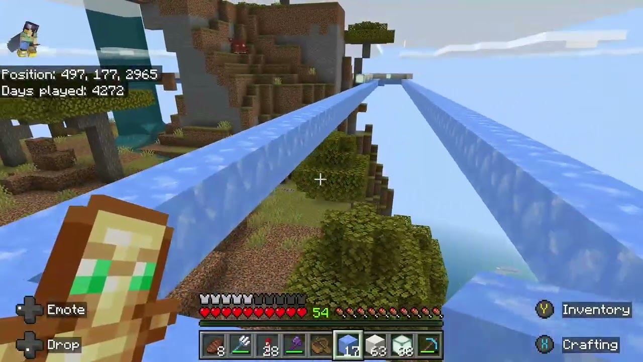 ADHD Minecraft - Ice Boat Racetrack 13 - Relaxed Cool Chill Calm