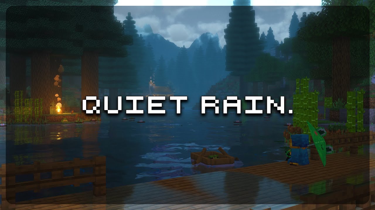 stillness in the storm... (minecraft music & rain ambience)