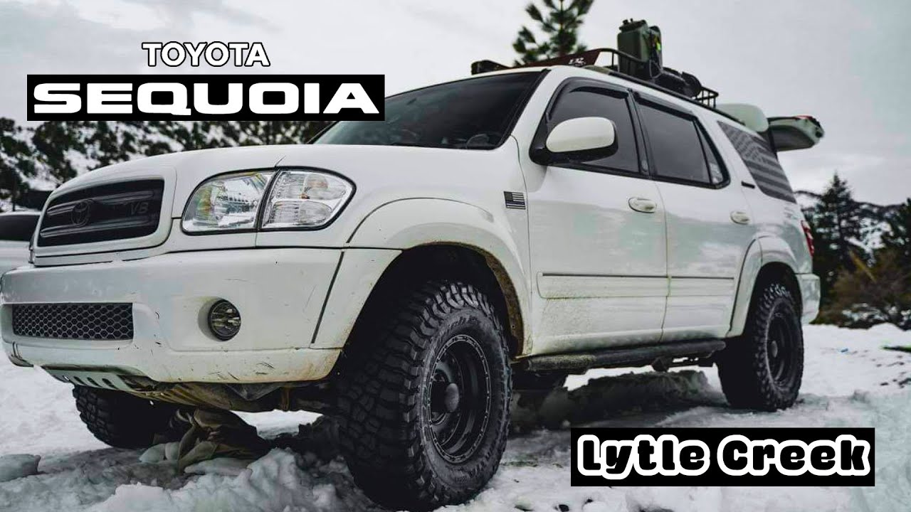 Toyota Sequoia in Snow at Lytle Creek