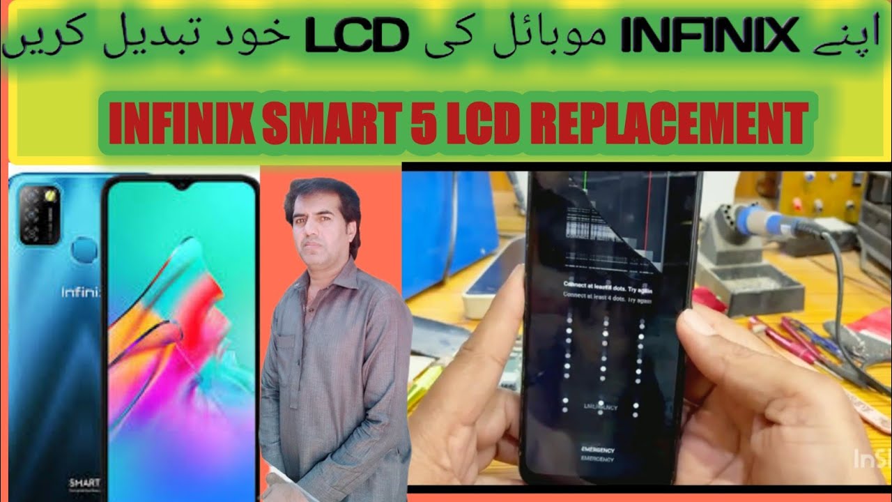 infinix smart 5 (x657c) broken LCD replacement .infinix lcd replacement #Naveed mobile tricks