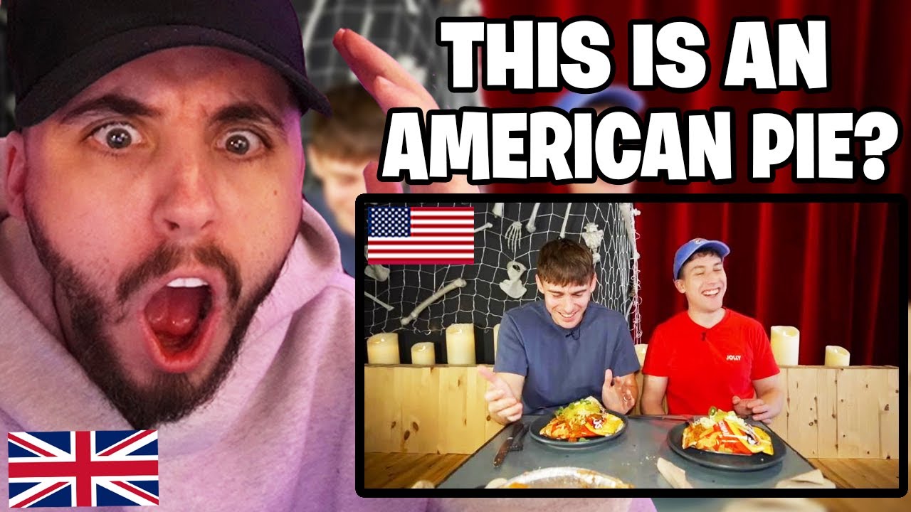 Brit Reacts to Two Brits try Classic American Pies!